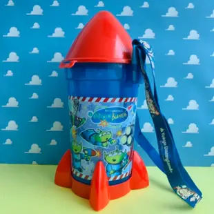 [消毒再出貨]玩具總動員 巴斯札克三眼怪紅色火箭造型爆米花桶附背帶TDL迪士尼皮克斯
