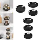 Lazy Susan Organizer Sturdy Seasoning Organizer for Makeup Table Top Cabinet