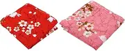 CANIGHT 2pcs Bento Wrapping Cloth White Handkerchiefs for Men Cotton Burlap Ribbon Japanese Food Outdoor Jute Twine Decorative Packing Cloth Japanese Fabric Pocket Square Decorative Fabric