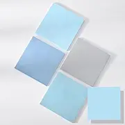BAYTORY 120 Sheets Sticky Notes, 3 x 3 Inches, Colored Self-Stick Notes, Aesthetic Sticky Pads, Office & School Study Supplies (Blue Series)