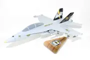 VMFA(AW)-242 Bats F/A-18D Model, 1/37th (18") Scale, Mahogany