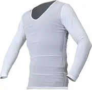 DOG SHOT(ドッグショット) DOGSHOT Classic Dogshot Men's Men's Gentleman Golf Sports Mesh Inner Compression V-Neck Shirt for Men Black White Sports Undershirt Undershirt Comfortable Sun Protection Heat Stroke Prevention Summer