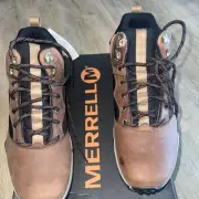 Mens Size 9 Leather Merrell Hiking Boots