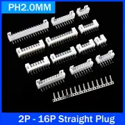 PH 2.0mm Plug + Socket + Crimps Connector Kit 2/3/4/5/6/7/8/9/10 Pin to 16 Pin