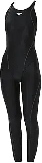 [Speedo] Speed SFW12410 Women's Comfort Lap Long John Comfort Wrap Training Swimsuit, Black