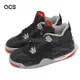 Nike Air Jordan 4 Retro Bred Reimagined 黑 紅 大童 女鞋 4代 FQ8213-006