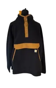 Carhartt Men’s Fleece Pullover Relaxed Fit Jacket Size 3X (24W-26W) Black NWT