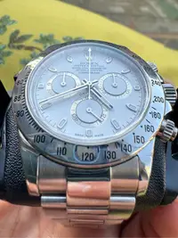 在飛比找Yahoo!奇摩拍賣優惠-ROLEX 勞力士 116520 迪通拿 白 鋼王 機械錶 