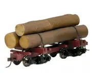 Bachmann Spectrum On30 Logging And Mining Cars Skeleton Log Car No. 27391