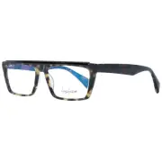 Yohji Yamamoto YY 1045 Women Brown Optical Frame Plastic Print Rectangle Eyewear