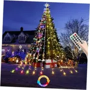Color Changing Christmas Lights,Outdoor Dipper Star Warm White＋Multicolor