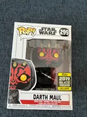 Funko Pop - #299 Darth Maul 2019 Galactic Con Shared - New with Protector