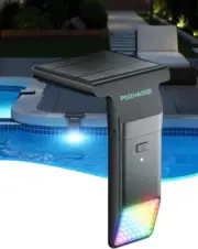 Solar Pool Lights Only for Metal Frame Above Ground Pool, 10-Color 4-Mode Light