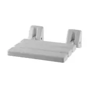 Folding Shower Seat Disable Assist White Antibiotics Nylon Wall Mounted Bathroom