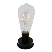 Pbb 1pc Solar Led Tungsten Filament Bulb Lamp 2800k Automatic Light Sensors Fence Night Lights For Gard[PB] As shown