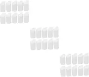 3sets Empty Film Canisters Lids Film Camera Storage Case Small Plastic Jars for Rolls Accessories 30pcs*3