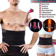 Back Support Lower Lumbar Brace Belt Compression Strap Posture Spine Pain Relief