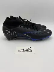 $170 Nike Zoom Superfly 9 Pro FG ‘Black Blue’ Soccer Cleats, Men Size 10