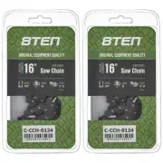 Semi Chisel Chainsaw Chain 16 Inch .050 3/8 LP 59DL for Homelite 240 2 Pack