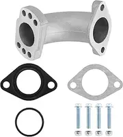 PRO BAT 28mm Intake Manifold Pipe for YX GPX 150cc 155cc 160cc Engine Pit Dirt Bike, Silver