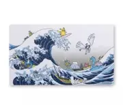 Pokémon Center Great Wave Pikachu & Friends Rubber Card Playmat ~ US SELLER