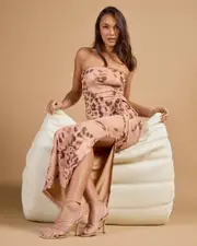 [Ava And Ever] Ava And Ever Women's Kiara Maxi Skirt in Leopard Animal Size 2 2 Leopard Animal
