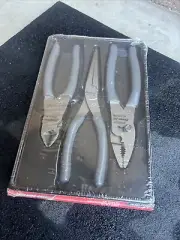For Snap On NEW DARK TITANIUM 3pc Soft Grip Pliers / Cutters Set PL307ACFDT