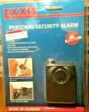 EXXIS PERSONAL SECUITY ALARM LOUD SOUND BY PULLING CORD - BELT CLIP