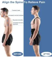 Scoliosis Hunchback Posture Corrector Straightener Back Brace Women Men Sz L NEW