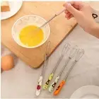 Practical Manual Whisk Mini Stainless Steel Tool Ceramic Handle Coffee