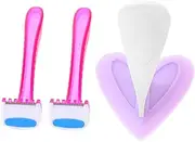CRILSTYLEO Bikini Trimmer Set 3pcs Ladies Plastic Shaver Random Color Women's Privates Shaving Tool Hair Razor for Bikini Body Underarm