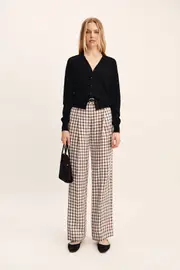MACKENZIE TROUSER - CHOCOLATE PLAID