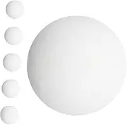 MUELODSIC 6PCS White Foosball Replacement Balls for Table Soccer Tabletop Game Accessories with Frosted Surface for Enhanced Grip Noise Reduction and Visibility for Family Fun and Office