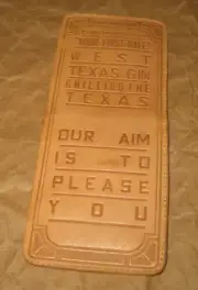 Vintage Your-First-Bale Billfold - Chillocothe Texas Cotton Gin