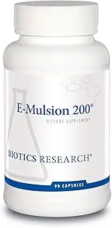 Biotics Research E-Mulsion 200©– Emulsified, Enhanced Absorption, Vitamin E, Mixed Tocopherols, Antioxidant, Cardiovascular Health, Immune Support 90 caps