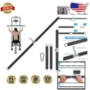 42-inch Detachable LAT Pulldown Bar with 360º Rotating T-bar for Cable Machines