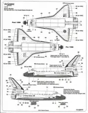 Warbird 1/144 Space Shuttle Decals 14405 For Revell