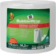 Duck Brand Bubble Wrap Roll, Original Bubble Cushioning, Perforated Every 12