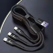 3 IN 1 Charging Cable Fast Charger USB Type C iPhone Samsung 100w Durable Braid