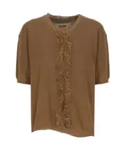 Uma Wang Fringed Pullover Sweater S,M Brown