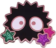 [Pinstant] Japan Japanese Black Chimney Soot Sprites Spirits Gremlins Dust Bunnies Cartoon Anime Cute Kawaii 1.1" Enamel Pin Badge, 1.1 Inches, Enamel, enamel