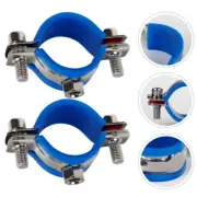 2 Pcs Office Chair Protector Pipe Clamp Bracket Fix Sinking Clamps