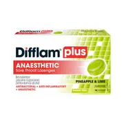 Difflam Plus Dry Cough Pineapple & Lime 16 Lozenges