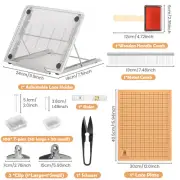 108 Pcs Macrame Supplies Includes Double Sided Grids Macrame Board bvyGB .t