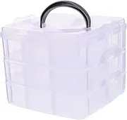 Large Storage Box Stackable Storage Containers for Washi Tape Organizer Sturdy Structure