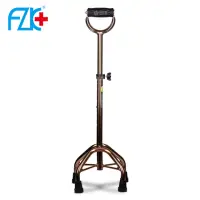 在飛比找momo購物網優惠-【富士康】鋁合金 四腳拐杖 FZK-2057(古銅色)
