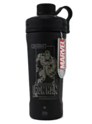 Marvel Blender Bottle Invincible Iron Man Radian Black Marvel Stainless Steel