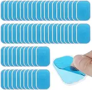 60 Pcs EMS Gel Pads Abs Trainer Muscle Stimulator Pads Abdominal Muscle Toner Replacement Gel Sheet for Women Men Abs Toner Electric Muscle Trainer Workout Toning Belt