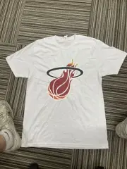 NEW MITCHELL AND NESS HWC MIAMI HEAT SHIRT PROTO LARGE