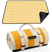 Outdoor Picnic Blankets Waterproof Foldable Large, Sandproof Padding Portable...